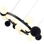 Люстра Wertmark Berta WE237.15.023 цвет плафона/подвески Белый, Черный, цвет арматуры Черный-3