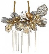 Люстра Wertmark Plac1da WE243.22.523 цвет плафона/подвески Бронза, Светло-серый, Оранжевый, цвет арматуры Бронза