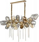 Люстра Wertmark Plac1da WE243.27.523 цвет плафона/подвески Бронза, Светло-серый, Оранжевый, цвет арматуры Бронза-1