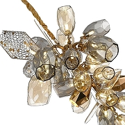 Люстра Wertmark Plac1da WE243.30.503 цвет плафона/подвески Бронза, Светло-серый, Оранжевый, цвет арматуры Бронза-2