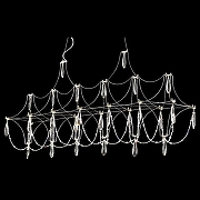 Люстра Wertmark Fel1c1a WE336.24.123 цвет плафона/подвески Прозрачный, цвет арматуры Хром