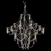 Люстра Wertmark Fel1c1a WE336.36.306 цвет плафона/подвески Прозрачный, цвет арматуры Золото