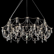 Люстра Wertmark Fel1c1a WE336.48.303 цвет плафона/подвески Прозрачный, цвет арматуры Золото