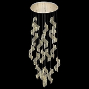 Люстра Wertmark H1lda WE452.20.303 цвет плафона/подвески Прозрачный, цвет арматуры Золото