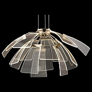 Люстра Wertmark Halla WE455.15.303 цвет плафона/подвески Прозрачный, цвет арматуры Золото