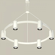 Люстра Ambrella Light XB XB9021101 цвет плафона/подвески Белый, Черный, цвет арматуры Белый, Черный