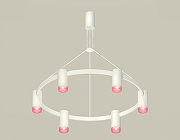 Люстра Ambrella Light XB XB9021201 цвет плафона/подвески Белый, Розовый, цвет арматуры Белый, Розовый-1