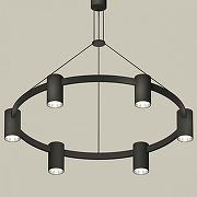 Люстра Ambrella Light XB XB9022151 цвет плафона/подвески Серебро, Черный, цвет арматуры Черный