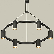 Люстра Ambrella Light XB XB9022152 цвет плафона/подвески Черный, Золото, цвет арматуры Черный