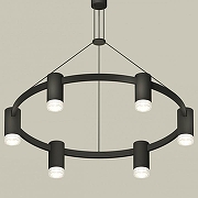 Люстра Ambrella Light XB XB9022200 цвет плафона/подвески Белый, Черный, цвет арматуры Черный