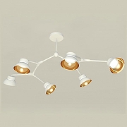 Люстра на штанге Ambrella Light XB XB9055101 цвет плафона/подвески Белый, Золото, цвет арматуры Белый