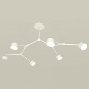 Люстра на штанге Ambrella Light XB XB9055150 цвет плафона/подвески Белый, Бежевый, цвет арматуры Белый