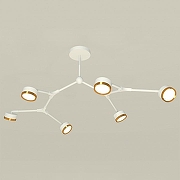 Люстра на штанге Ambrella Light XB XB9055152 цвет плафона/подвески Белый, Золото, цвет арматуры Белый