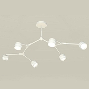 Люстра на штанге Ambrella Light XB XB9055203 цвет плафона/подвески Белый, Прозрачный, цвет арматуры Белый