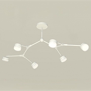 Люстра на штанге Ambrella Light XB XB9055204 цвет плафона/подвески Белый, Прозрачный, цвет арматуры Белый