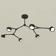 Люстра на штанге Ambrella Light XB XB9056150 цвет плафона/подвески Черный, цвет арматуры Черный