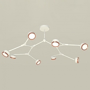 Люстра на штанге Ambrella Light XB XB9059153 цвет плафона/подвески Белый, Золото, цвет арматуры Белый