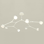 Люстра на штанге Ambrella Light XB XB9059250 цвет плафона/подвески Белый, Прозрачный, цвет арматуры Белый