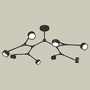 Люстра на штанге Ambrella Light XB XB9060150 цвет плафона/подвески Черный, цвет арматуры Черный