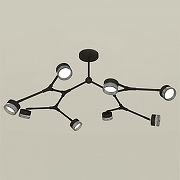 Люстра на штанге Ambrella Light XB XB9060203 цвет плафона/подвески Тонированный, Черный, цвет арматуры Черный