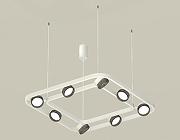 Люстра Ambrella Light XB XB9177200 цвет плафона/подвески Тонированный, цвет арматуры Белый