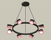 Люстра Ambrella Light XB XB9198251 цвет плафона/подвески Розовый, цвет арматуры Черный-1