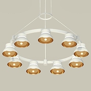 Люстра Ambrella Light XR XR92031702 цвет плафона/подвески Белый, Золото, Прозрачный, цвет арматуры Белый