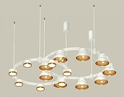 Люстра Ambrella Light XR XR92081110 цвет плафона/подвески Белый, Золото, Прозрачный, цвет арматуры Белый
