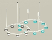 Люстра Ambrella Light XR XR92081300 цвет плафона/подвески Голубой, цвет арматуры Белый