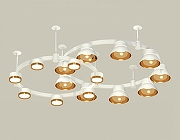 Люстра Ambrella Light XR XR92211110 цвет плафона/подвески Белый, Золото, Прозрачный, цвет арматуры Белый