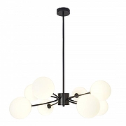 Люстра на штанге Zortes Blo ZRS.1178.08 цвет плафона/подвески Белый, цвет арматуры Черный-2
