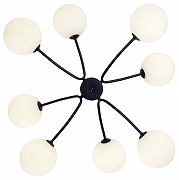 Люстра на штанге Zortes Blo ZRS.1178.08 цвет плафона/подвески Белый, цвет арматуры Черный-3