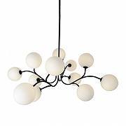 Люстра на штанге Zortes Blo ZRS.1178.12 цвет плафона/подвески Белый, цвет арматуры Черный-1