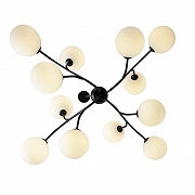 Люстра на штанге Zortes Blo ZRS.1178.12 цвет плафона/подвески Белый, цвет арматуры Черный-3