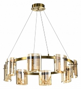 Люстра Zortes Rony ZRS.1200.08 цвет плафона/подвески Оранжевый, цвет арматуры Латунь-4