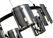 Люстра Zortes Rony ZRS.1209.06 цвет плафона/подвески Графит, цвет арматуры Антрацит-8