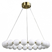 Люстра Zortes Kranz ZRS.1585.21 цвет плафона/подвески Белый, цвет арматуры Латунь-1