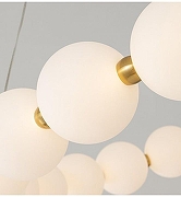 Люстра Zortes Kranz ZRS.1585.21 цвет плафона/подвески Белый, цвет арматуры Латунь-4