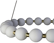 Люстра Zortes Kranz ZRS.1585.21 цвет плафона/подвески Белый, цвет арматуры Латунь-9