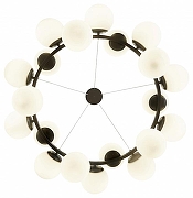 Люстра Zortes Blume ZRS.1777.05 цвет плафона/подвески Белый, цвет арматуры Черный-3