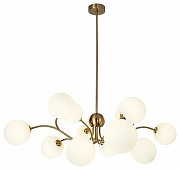 Люстра на штанге Zortes Blo ZRS.1777.12 цвет плафона/подвески Белый, цвет арматуры Латунь-4