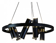 Люстра Zortes Tweeny ZRS.1828.60 цвет плафона/подвески Белый, Латунь, Черный, цвет арматуры Черный