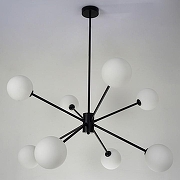 Люстра на штанге Zortes Ragy ZRS.1883.8 цвет плафона/подвески Белый, цвет арматуры Черный-2