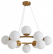 Люстра Zortes Blume ZRS.1895.04 цвет плафона/подвески Белый, цвет арматуры Латунь-1