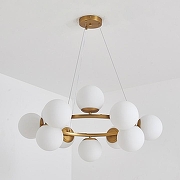 Люстра Zortes Blume ZRS.1895.04 цвет плафона/подвески Белый, цвет арматуры Латунь-4