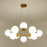 Люстра Zortes Blume ZRS.1895.04 цвет плафона/подвески Белый, цвет арматуры Латунь-6