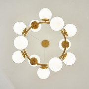 Люстра Zortes Blume ZRS.1895.04 цвет плафона/подвески Белый, цвет арматуры Латунь-7