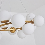 Люстра Zortes Blume ZRS.1895.04 цвет плафона/подвески Белый, цвет арматуры Латунь-8