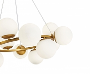 Люстра Zortes Blume ZRS.1895.04 цвет плафона/подвески Белый, цвет арматуры Латунь-11
