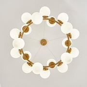 Люстра Zortes Blume ZRS.1895.05 цвет плафона/подвески Белый, цвет арматуры Латунь-9